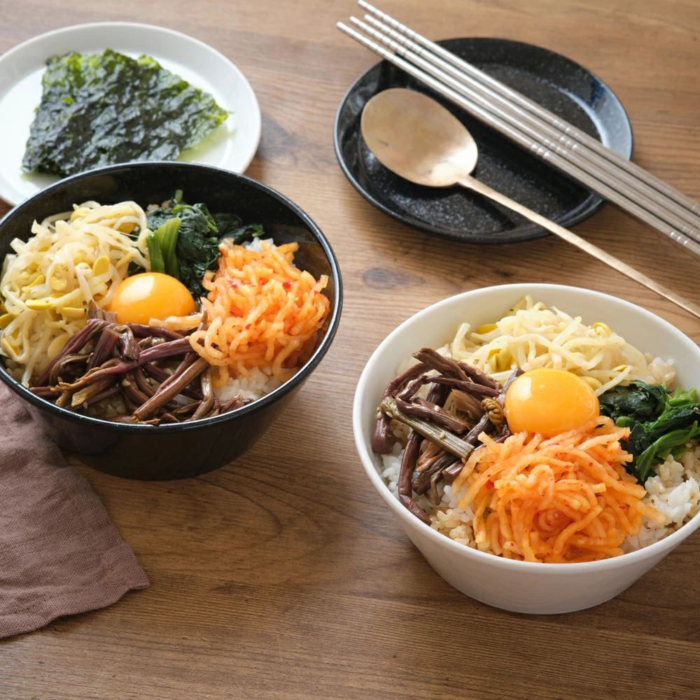 【YAMATSU STANDARD】16cm ボウル 小鉢 白 黒 美濃焼 磁器