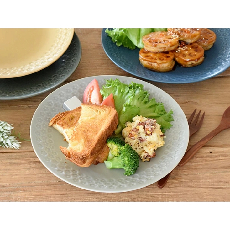 フルール25.2cmプレート 美濃焼 大皿