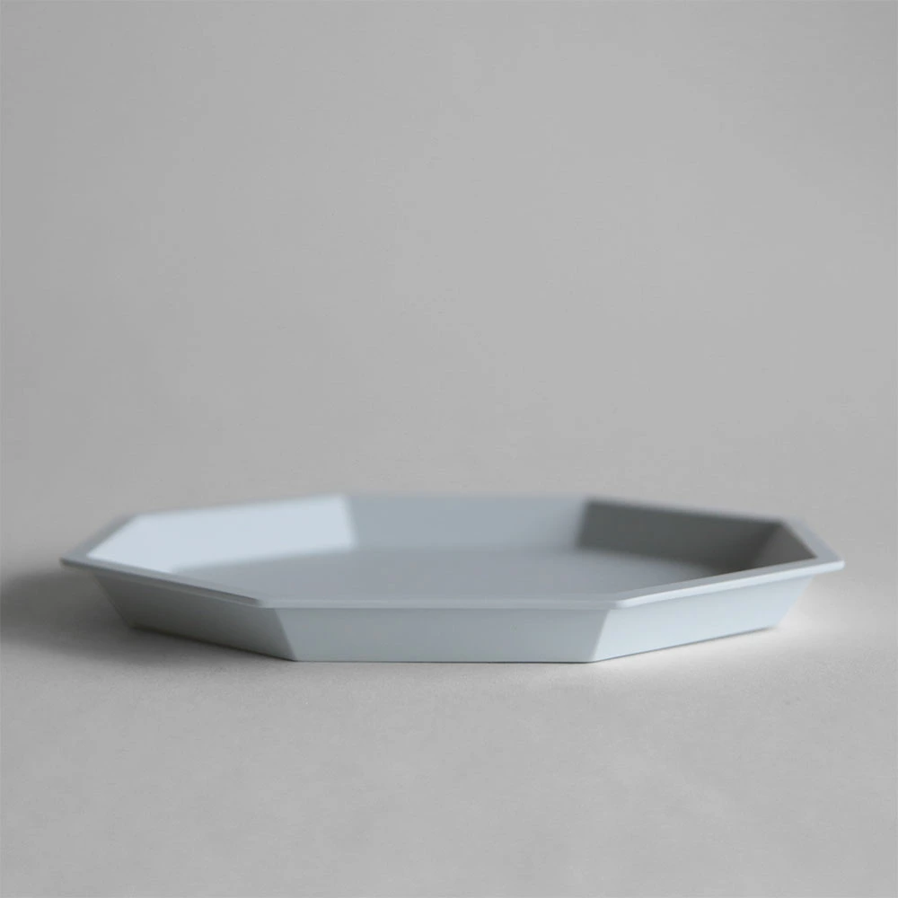1616/arita japan / TY “Standard” Anise Plate220(Plain Gray) | プレーングレー アニスプレート 有田焼 八角皿 柳原照弘 TYスタンダード 