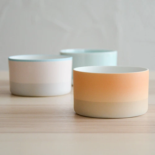 1616/arita japan S&B ティーカップ／ライトピンク、ライトオレンジ