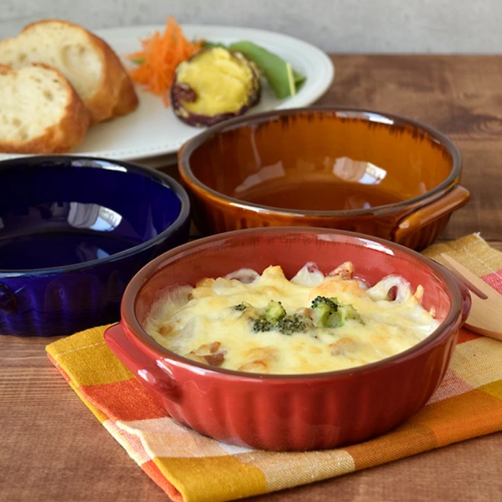 グラタン皿 おしゃれ 耐熱皿 ラウンドグラタン皿 17cm