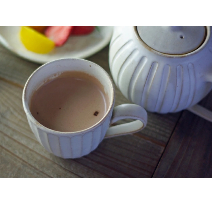 kinari ラウンドマグカップ 益子焼 しのぎ