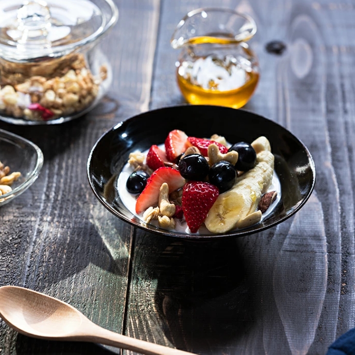 和食器　天目釉平鉢（YT-068）　作家「多屋嘉郎」