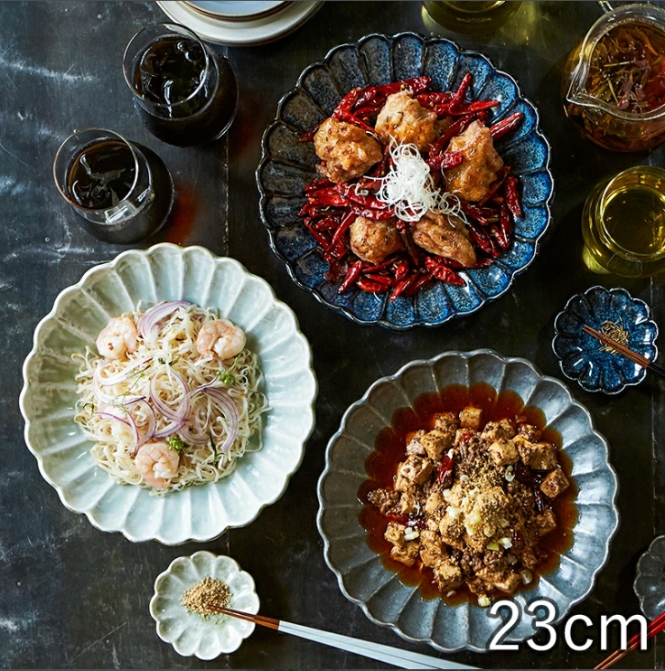 TAMAKI 花皿 ディーププレート 23cm 
