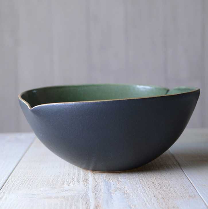 和食器　ノルウェーの森楕円鉢　作家「森野知子」