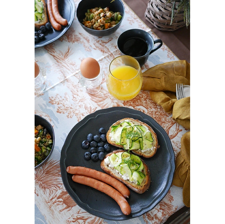 リンカ プレート 24cm ブラック