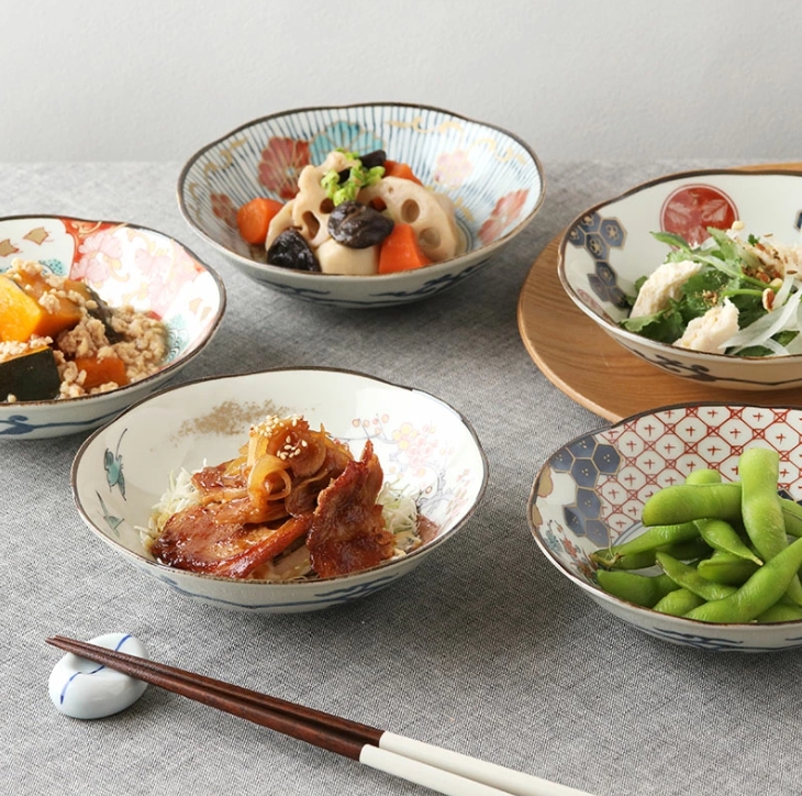 中鉢 16cm 染錦古伊万里