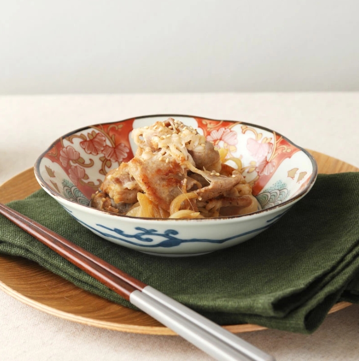 中鉢 16cm 染錦古伊万里