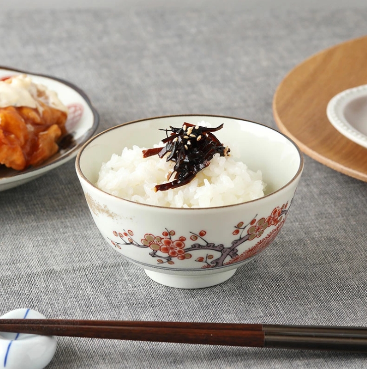 お茶碗 10.5cm 染錦古伊万里