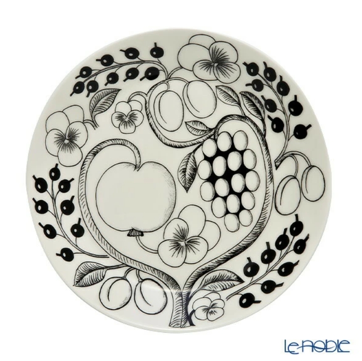 アラビア (ARABIA) パラティッシ ブラック プレート 21cm /// 北欧 