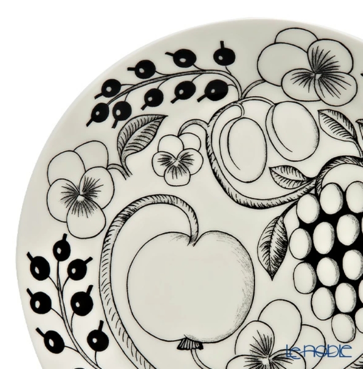 アラビア (ARABIA) パラティッシ ブラック プレート 21cm /// 北欧 