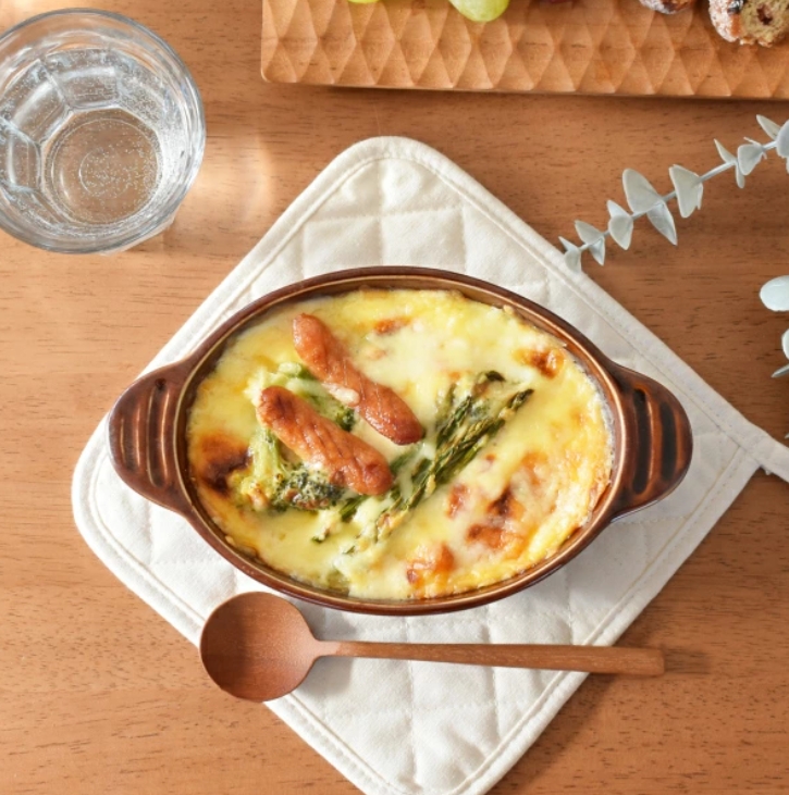 (340cc)深さがポイント5カラーオーバルグラタン皿