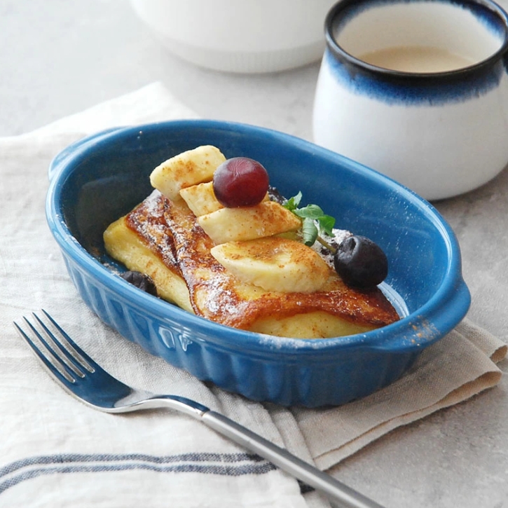 楕円グラタン皿 耳付き 19cm オーブンOK