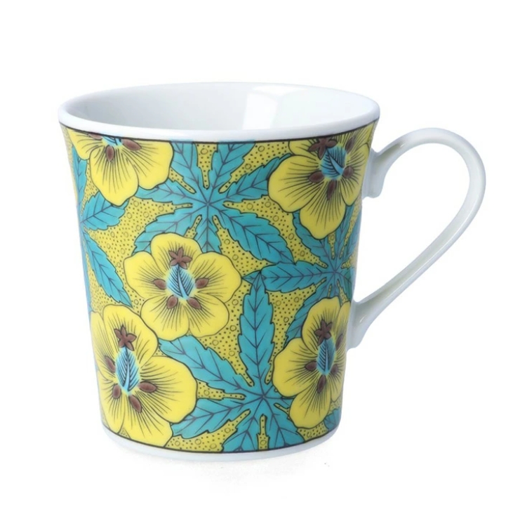 九谷焼 マグカップ 青郊窯 選べる5柄(石畳文/梅菊/葵/梅/楓桜) 330ml