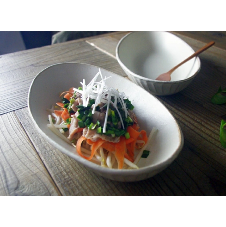 益子焼 kinariカレー皿 プレート オーバル皿 おしゃれ 楕円