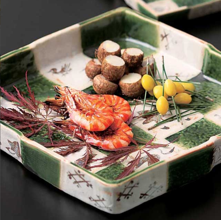 和食器 角鉢 「 たち吉 市松 大皿 」対角35cm