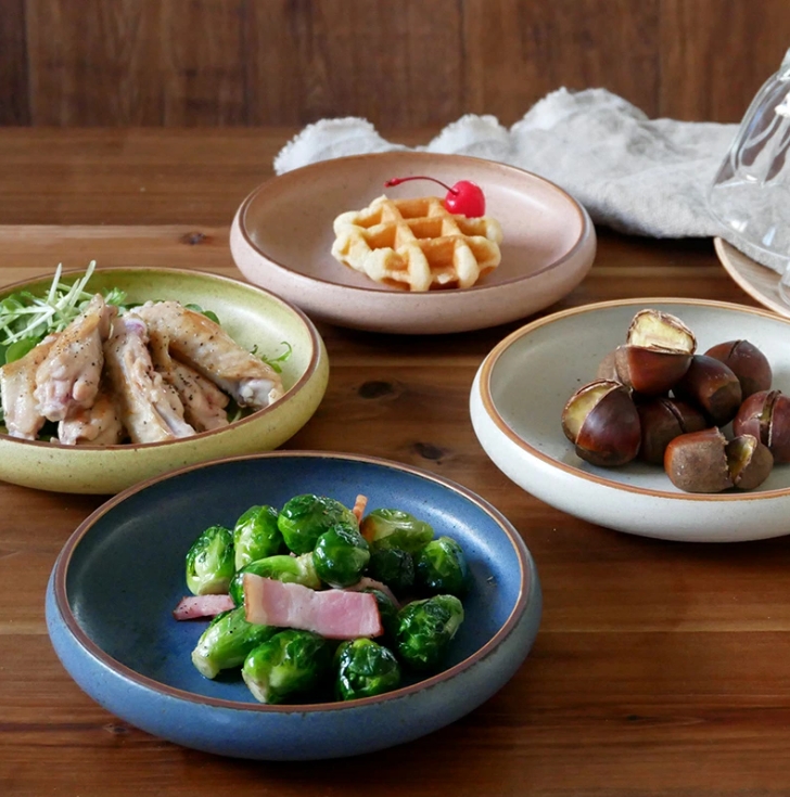 丸型ボウル 17.5cm 和風マット