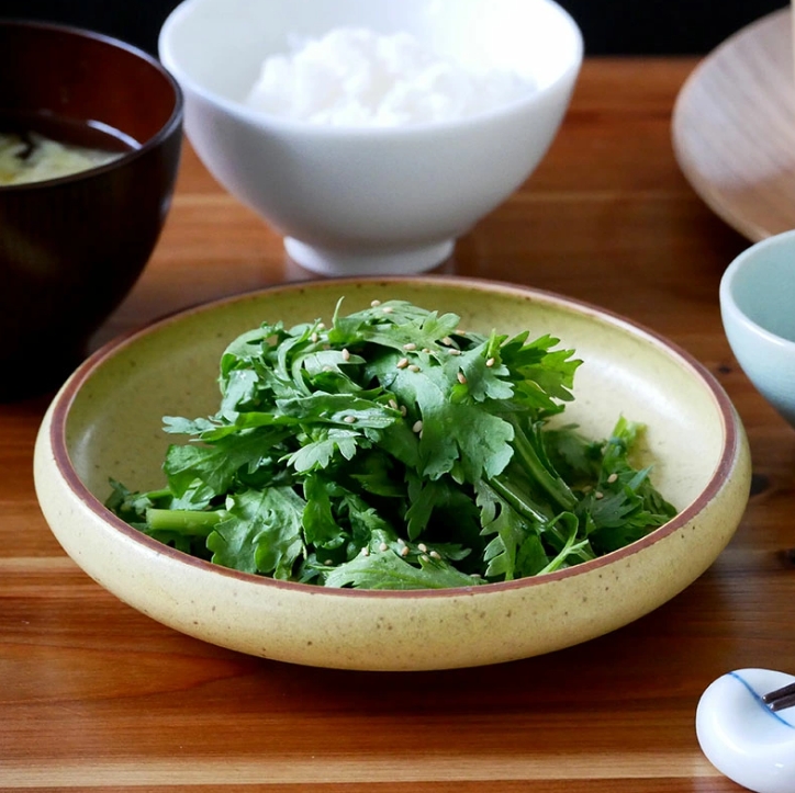 丸型ボウル 17.5cm 和風マット