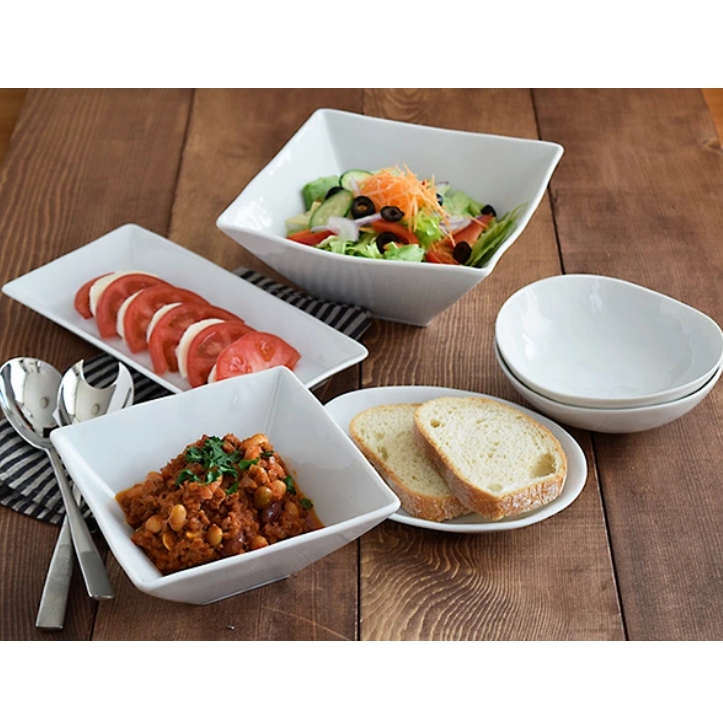 ボウル おしゃれ EASTオリジナル まゆ型中鉢 ホワイト(STUDIO BASIC)