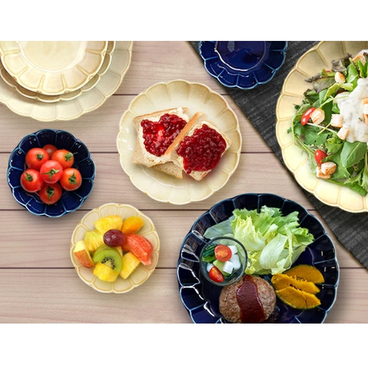 中鉢 17.5cm 490cc しのぎ 日本製 美濃焼