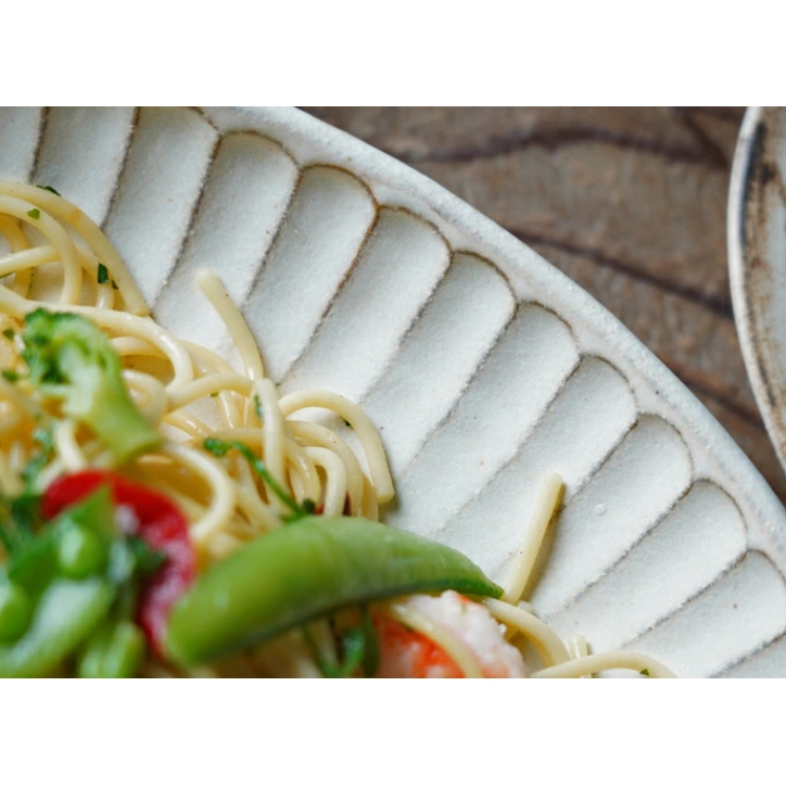 益子焼 Kinari パスタ皿 (おしゃれ ナチュラル) (オーバル 楕円皿)