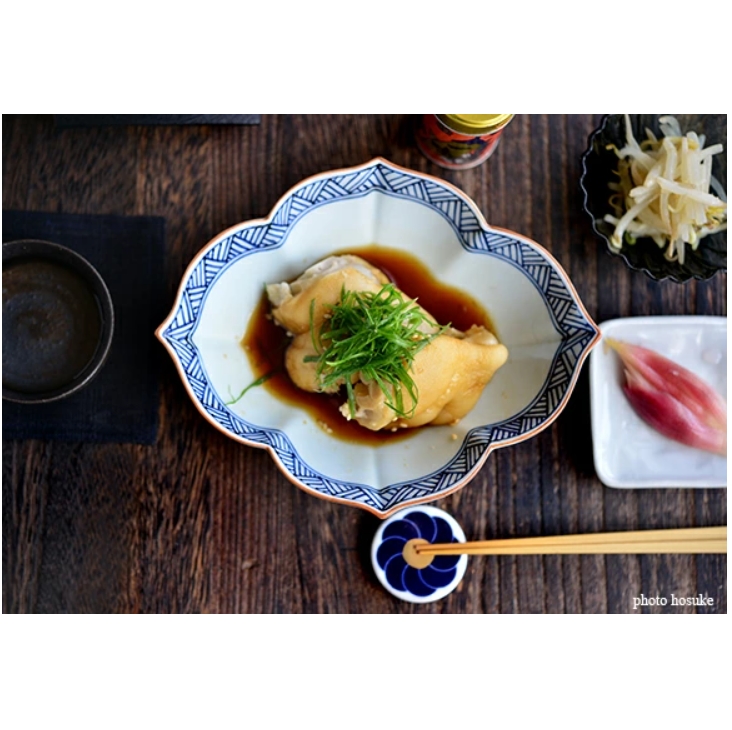 洸琳窯 代紋 花型木甲向付(鉢)