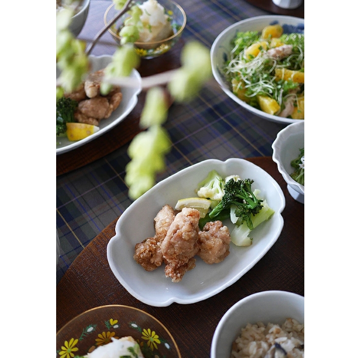 文吉窯 6.5寸長モッコ型向付