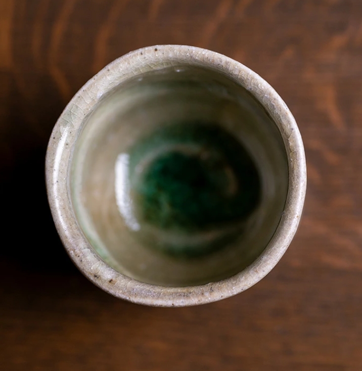 和食器・伊賀灰釉湯呑　作家「新学」