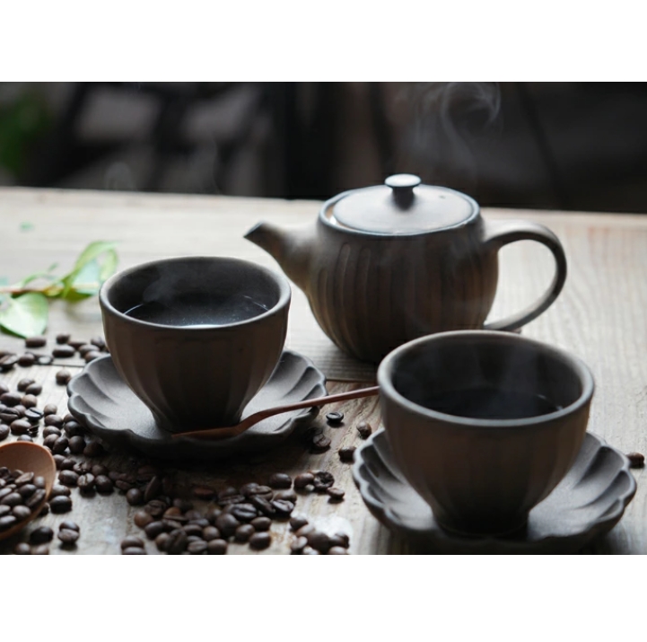 益子焼 カップ（小） ビジュゴールド 湯のみ ミニカップ 茶色 アンティーク風  わかさま陶芸