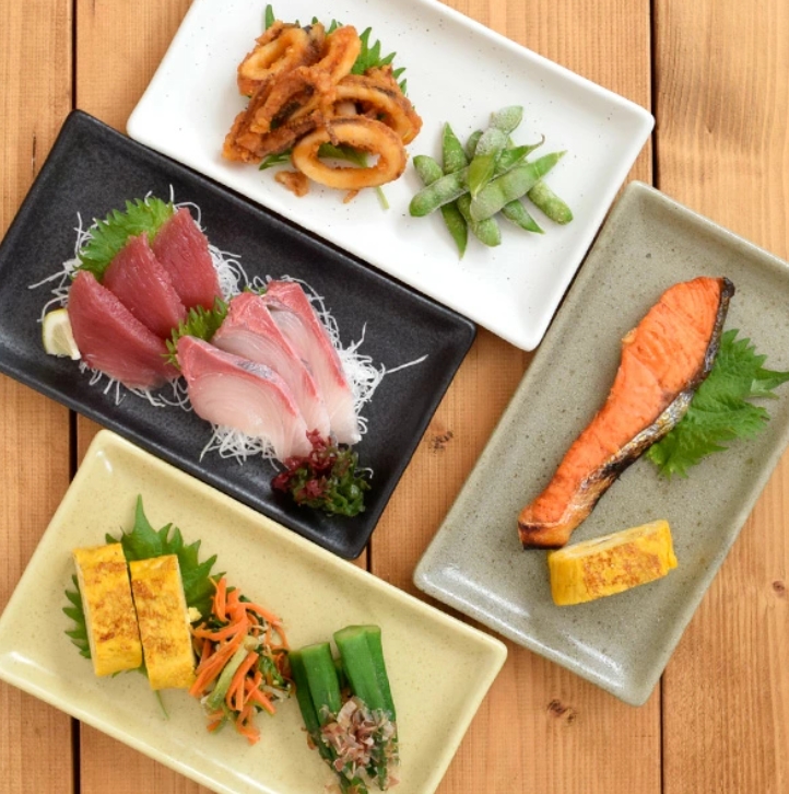 和食器 プレート 角皿 和色の長角皿 22cm
