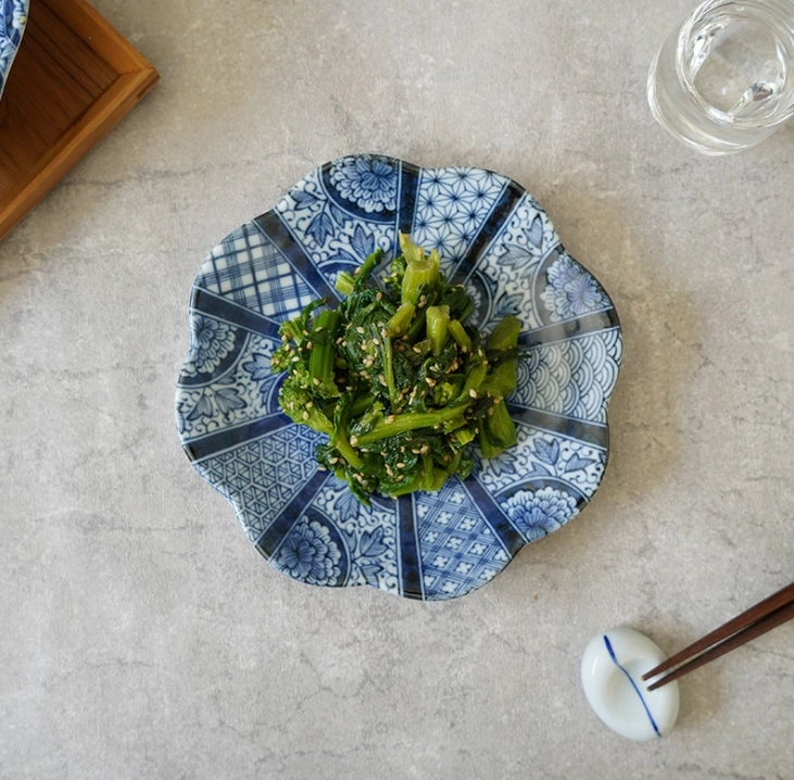 中皿 16.5cm 紺青華 和食器