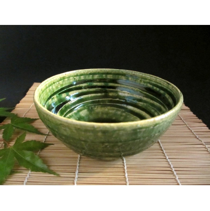 小鉢 ■ 野々村浩司 総 織部 ろくろ目 深 小鉢 (1鉢)