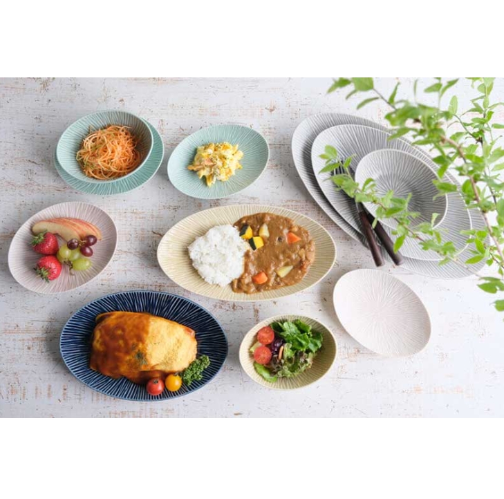 盛皿 大皿 36cm【単品】「 たち吉 木立 盛皿 マットグリーン 」