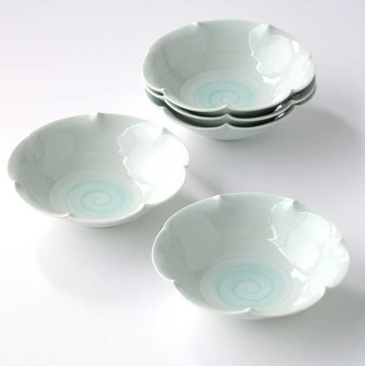 和食器 小鉢 取鉢 14cm 食器【5点セット】「 たち吉 うず潮 小鉢 」丸鉢