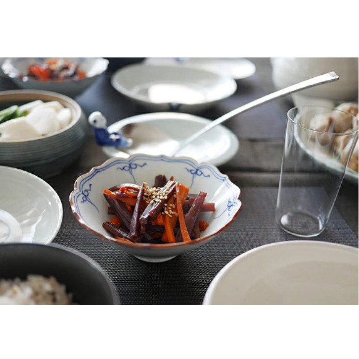 桔梗渕瓔珞小鉢 ＜和食器 / 端午の節句 / おもてなし / 有田焼＞