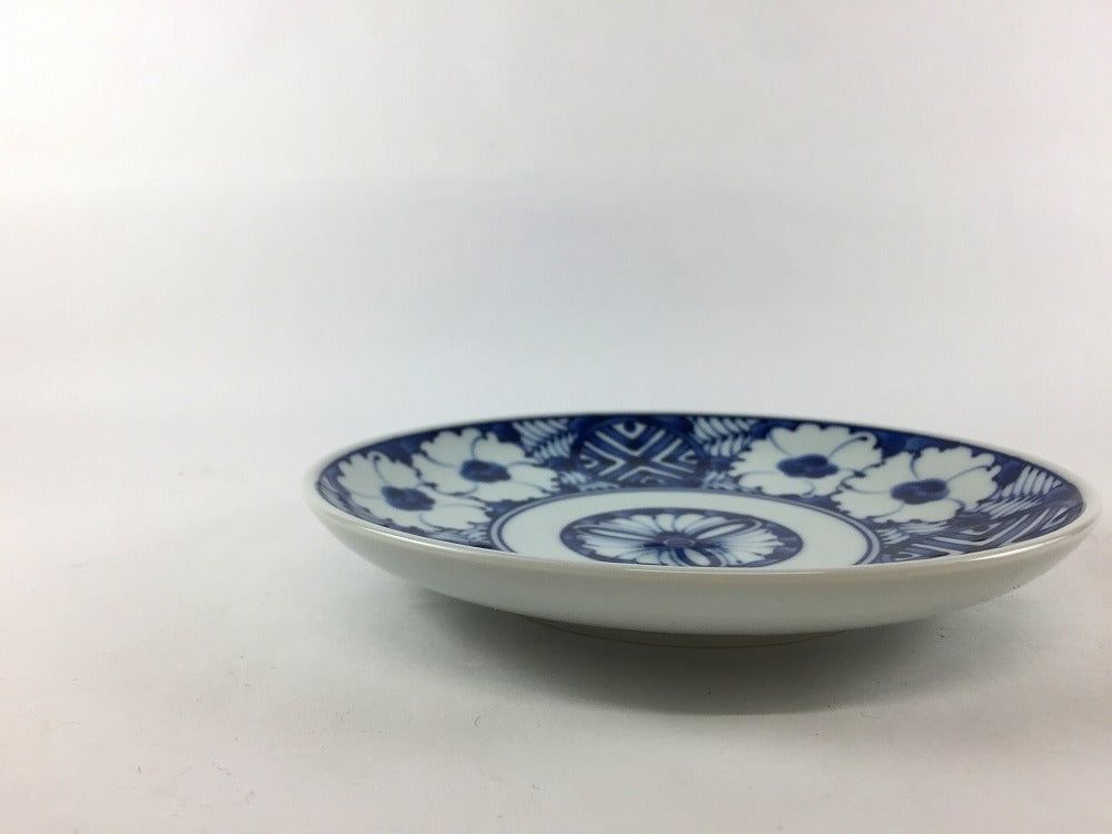 波佐見焼 高山陶器 青黛花文 5寸旨味皿