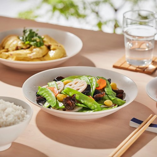 IKEA イケア 深皿 ホワイト 22 cm HARMYNTA ハルミンタ