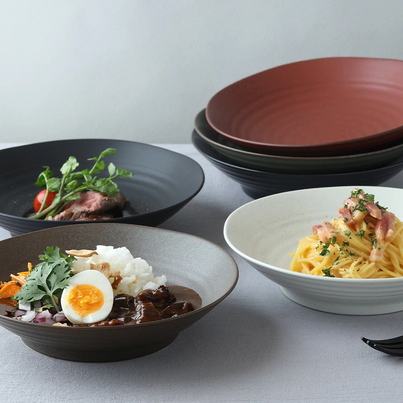 カレー・パスタ皿 21.5cm 紬暮 tsunagu