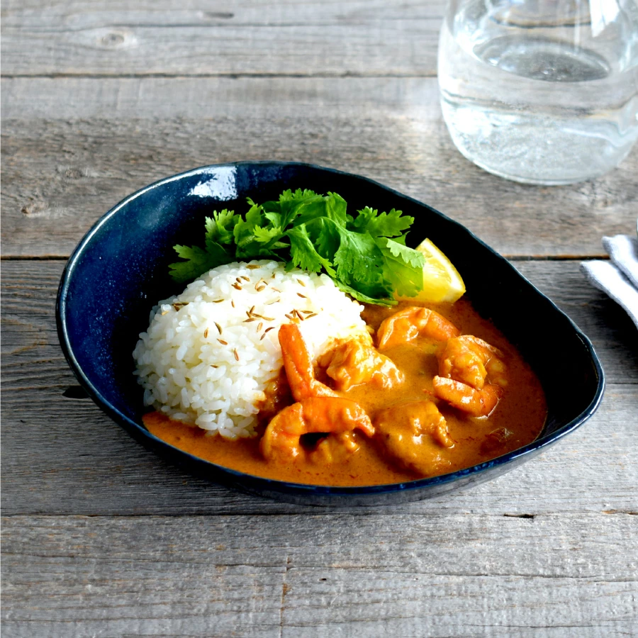 カレー皿 変形多用鉢（窯変ネイビー） パスタ皿 美濃焼