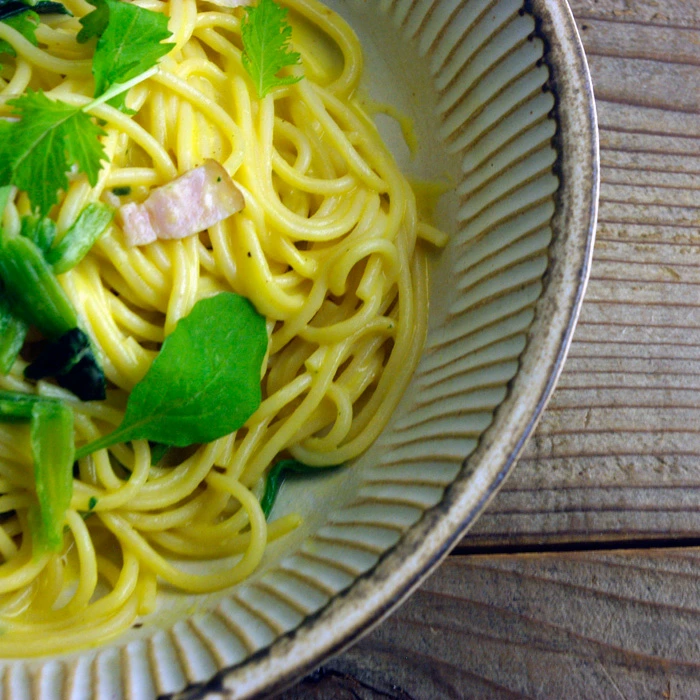 益子焼アンティークスリムライン パスタ皿 (リム付き鉢 リムボウル)