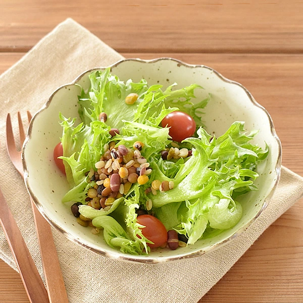 中鉢 白化粧菊形5.5浅鉢 煮物鉢 サラダボウル 美濃焼