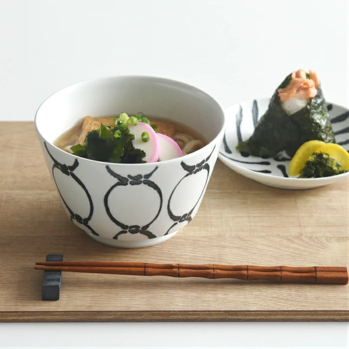 natural69 【 波佐見焼 】 スチールライン どんぶり 
