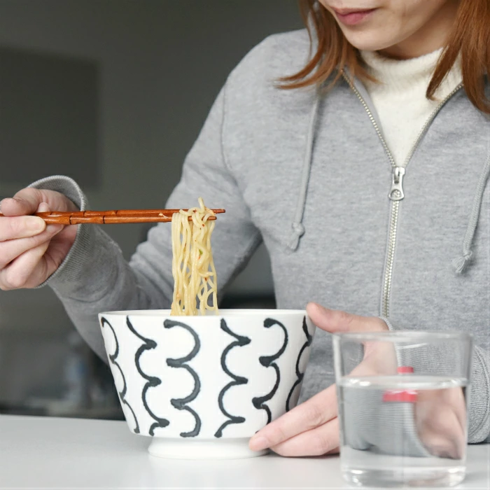 natural69 【 波佐見焼 】 スチールライン どんぶり 
