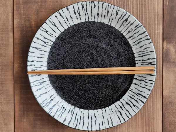 大皿 和食器 食器 おしゃれ 24cm 油滴ブラック