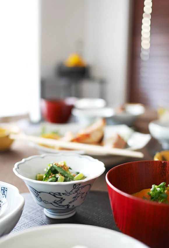 洸琳窯　高山寺　桔梗高台反仲付