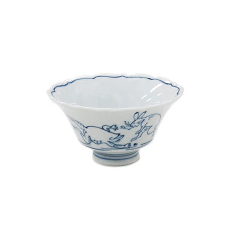 洸琳窯　高山寺　桔梗高台反仲付
