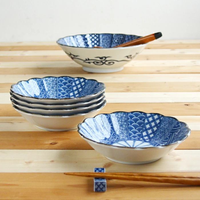 美濃焼 染付祥瑞 煮物鉢