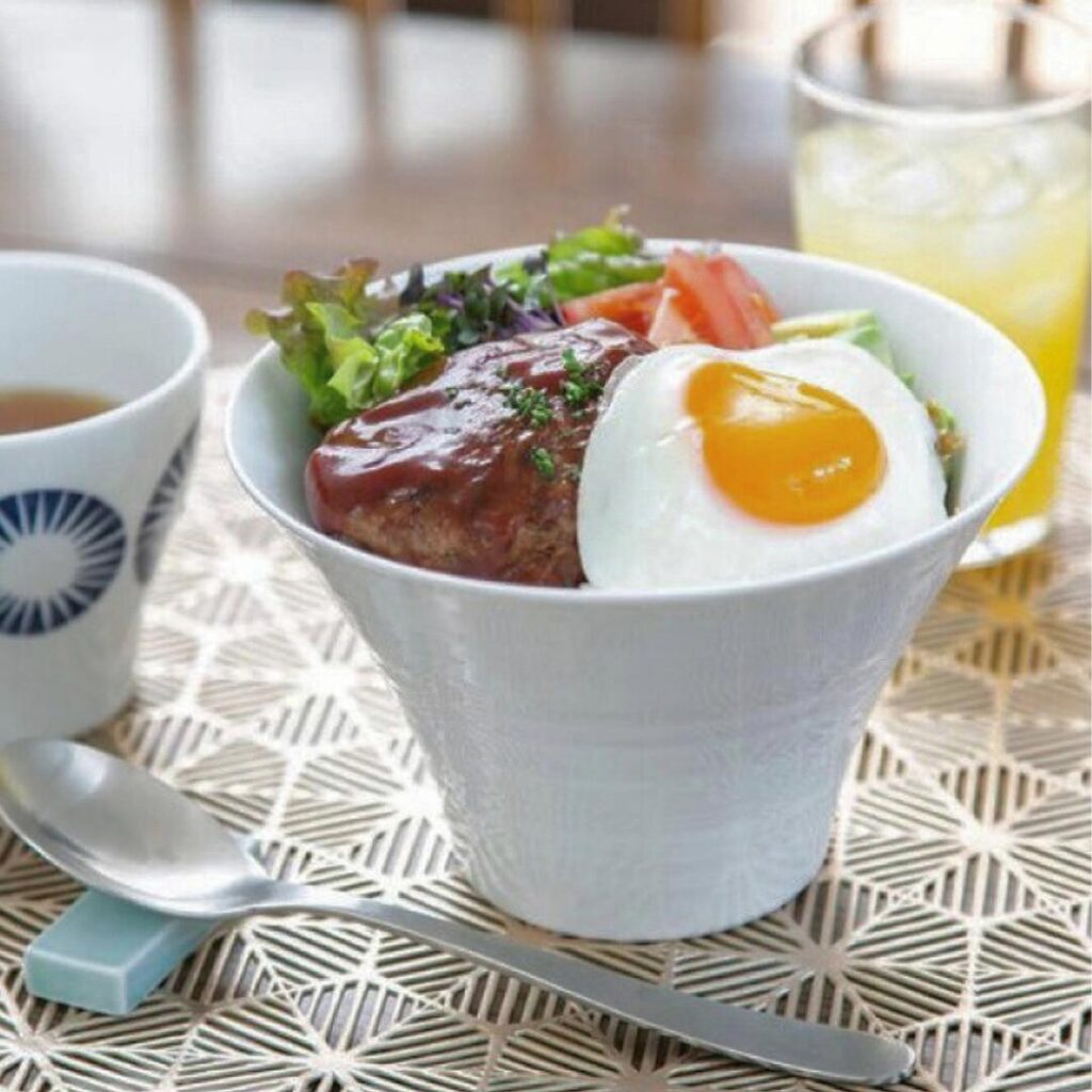 〈IREKO〉白 いれこ碗 (大)  浜陶 波佐見焼