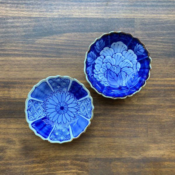 洸琳窯　桔梗渕瓔珞小鉢 　有田焼