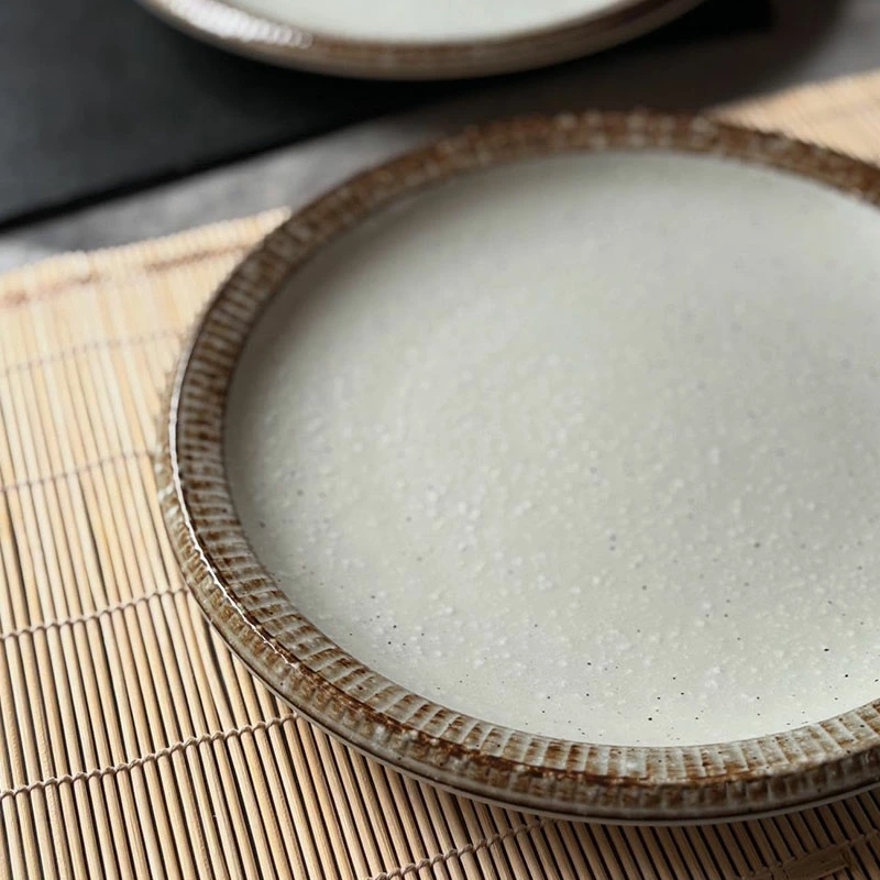 和食器 プレート ワンプレート 大皿 渕錆粉引
